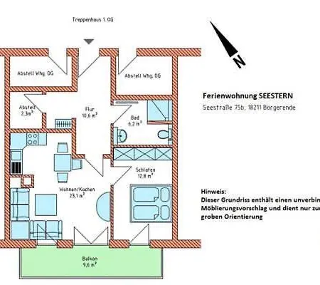 Exkl App Seestern, W-lan, 250 M Zum Apartment *